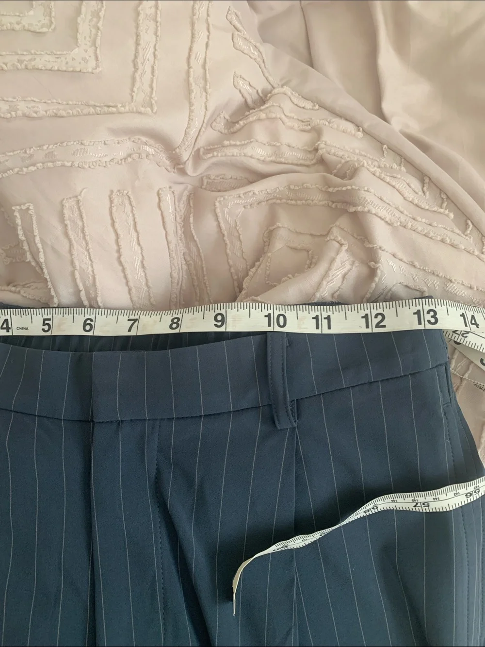 Vuori Wide Leg Pinstripe Pants in Dark Navy pinstripe NWOT